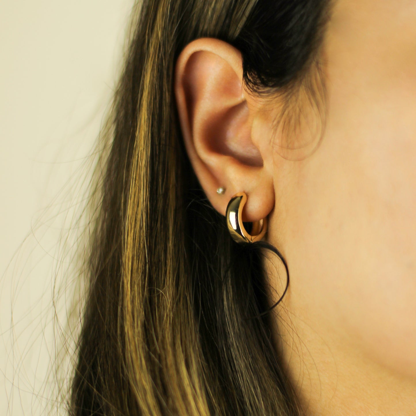 15 mm Huggie Hoop Earrings